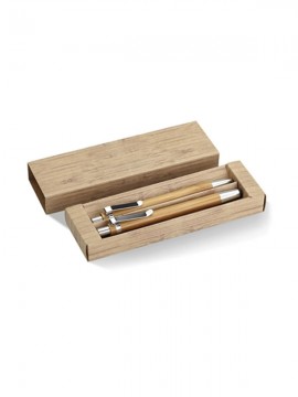 Set pix şi creion mecanic din bambus